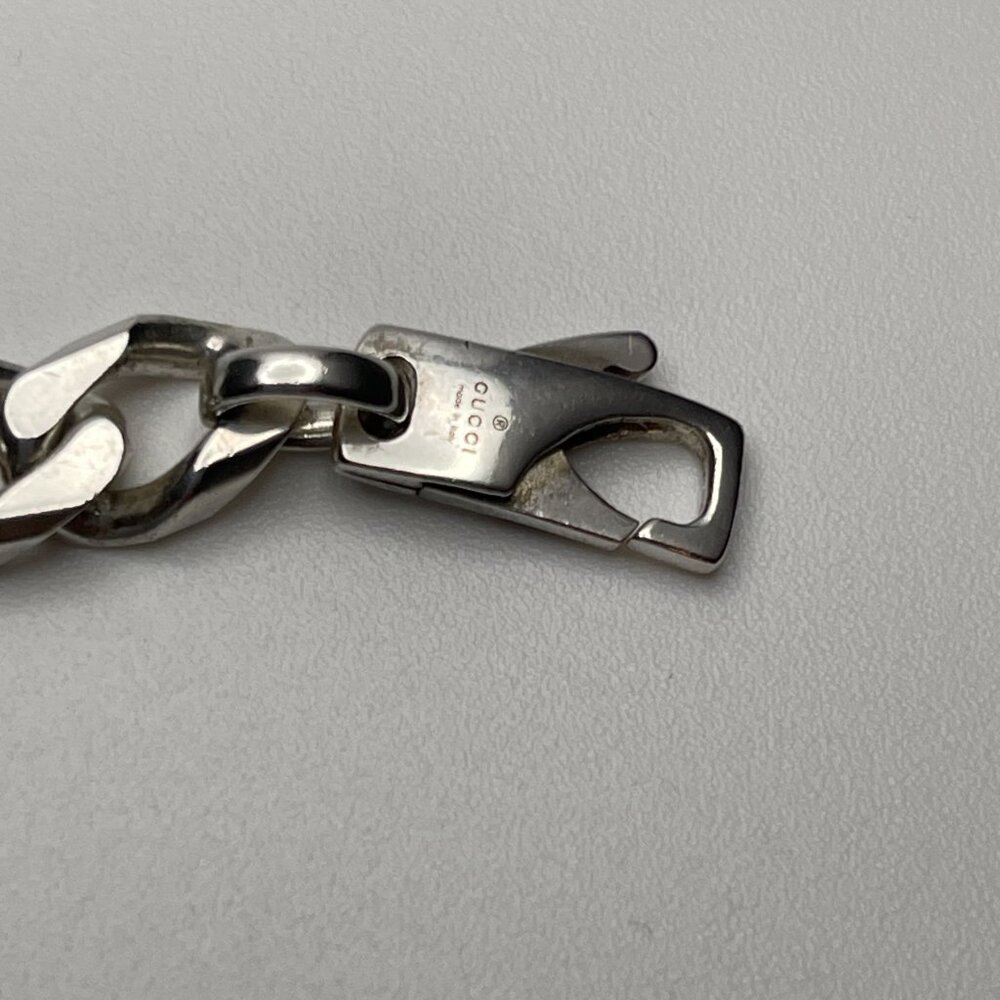 GUCCI Infinity Knot Chain Bracelet Sterling Silver 925 - Preowned - Picture 6 of 11